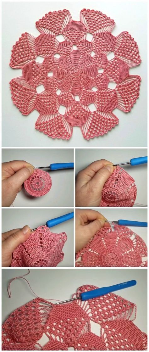 Crochet Patterns Doily Free, Crochet Doilies Free Pattern Easy Beginner, Thread Crochet Patterns Free, Taplak Meja Crochet, Crochet Project Free, Crochet Lace Doily, Free Crochet Doily Patterns, Doily Crochet, Crochet Lace Pattern