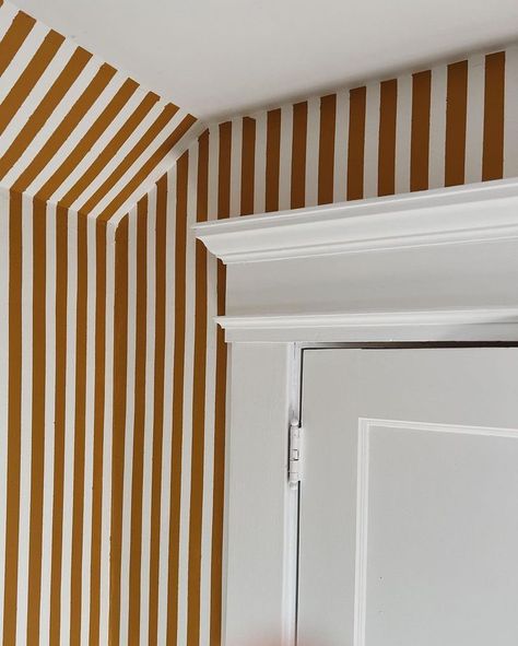 Stripe Walls Bedroom, Stripe Nursery Wall, Painting Vertical Stripes On Walls, Stripe Bedroom Wall, Stripes Bedroom Walls, Striped Wall Bathroom, Stripe Painted Walls, Striped Wall Nursery, Half Wall Painted Bedroom