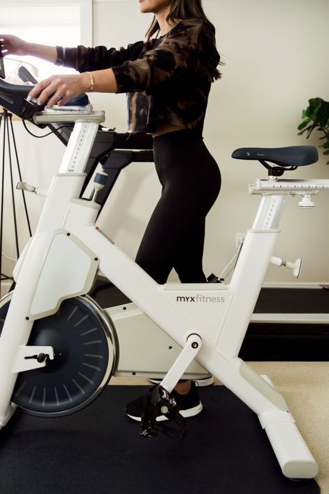 Stationary Bike Aesthetic, Spin Bike Aesthetic, White Stationary, Hand Holding Heart, Carrie Bradshaw Lied, Lemon Water Before Bed, Mini Gym, Indoor Bike Workouts, Bike Aesthetic