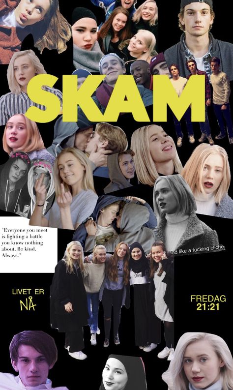 SKAM - Wallpaper Tusen Takk #skam #skamwallpaper #noorhelm #chrisandeva #sanaandyousef #SKAM Skam Poster Norway, Skam Norway Poster, Skam Norway Wallpaper, Skam Norway Aesthetic, Skam Poster, Skam Wallpaper, Norway Wallpaper, Thomas Hayes, Evak Skam