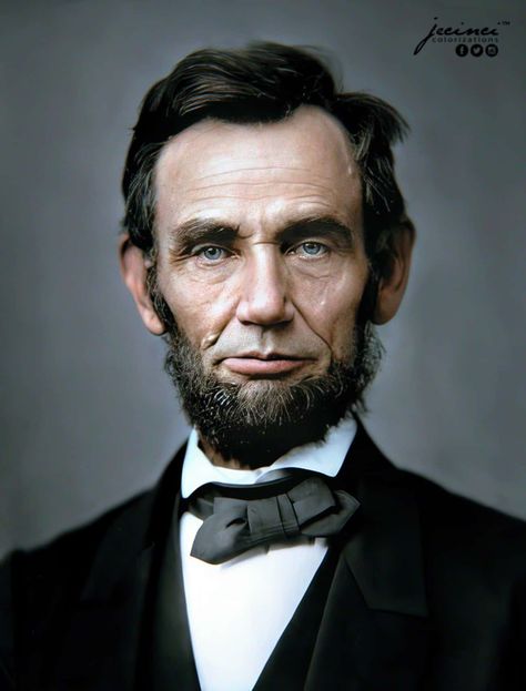Us History, Abraham Lincoln Pictures, Abraham Lincoln Images, Colorized Photos, United States Presidents, Historical People, Historical Images, American Presidents, Black N White Images