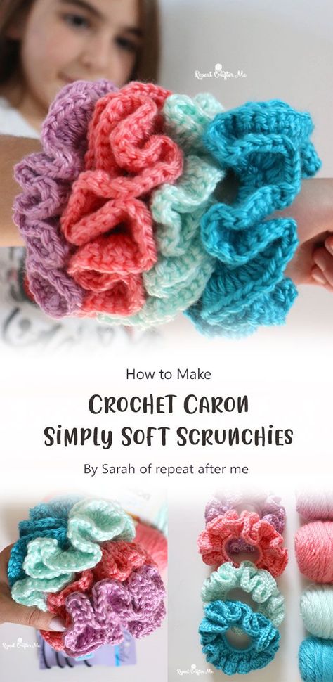 Amigurumi Patterns, Patchwork, Beginner Crochet Scrunchie, Free Crochet Pattern Scrunchie, Easy Crochet Scrunchie Pattern, Crochet Items To Make And Sell, Free Crochet Pattern For Hair Scrunchie, Crochet Hair Bobble, Free Scrunchie Pattern