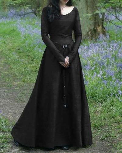 Medieval Clothing, Medieval Dress, Moda Medieval, Gaun Abad Pertengahan, Witch Dress, Elegant Maxi Dress, Fantasy Dresses, Fantasy Gowns, Neckline Dress