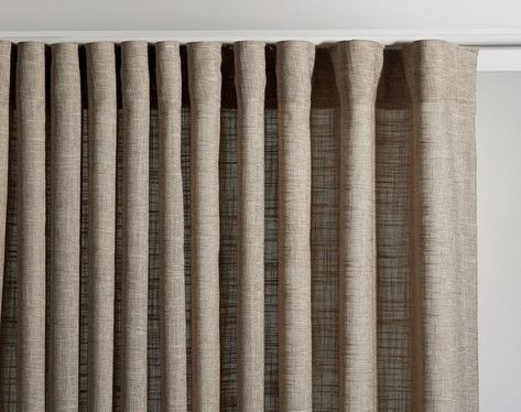 Curtains Ripple Fold, Drapery Pleat Styles, S Fold Curtains, Ripple Fold Curtains, Ripple Fold Drapery, Ripplefold Drapery, Modern Drapery, Ripplefold Curtains, Modern Draperies