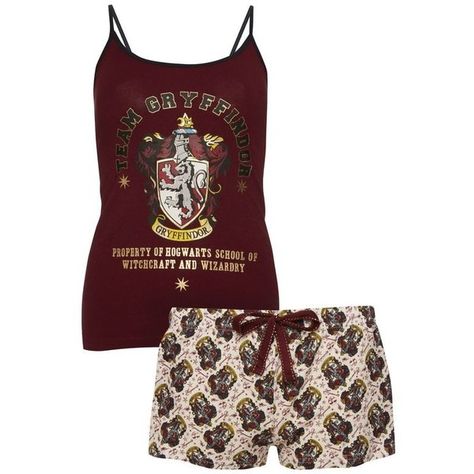 Harry Potter Gryfindor Cami PJ Set ❤ liked on Polyvore featuring intimates Maquillage Harry Potter, Citate Harry Potter, Stile Harry Potter, Harry Potter Merch, Harry Potter Print, Harry Potter Style, Harry Potter Merchandise, Harry Potter Outfits, Casual Cosplay