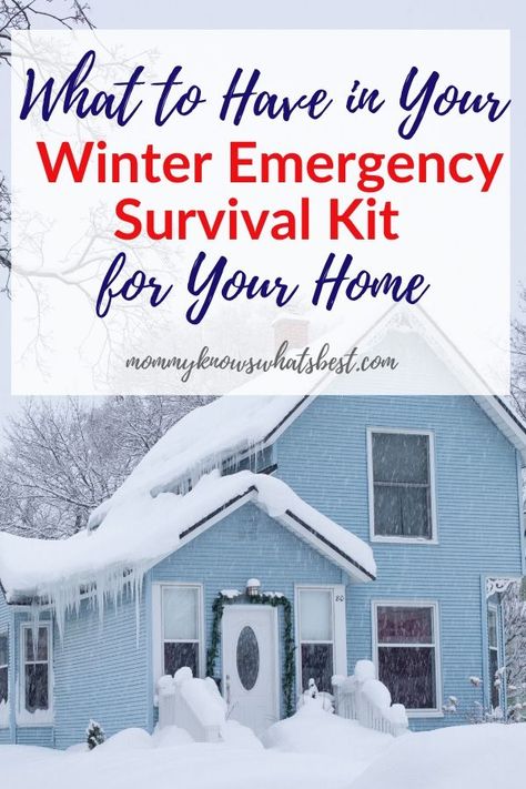 Are you prepared for winter? Get ready with this winter emergency survival kit for home, perfect for blizzards and any time you get snowed in. | winter emergency checklist | winter prep | snow emergency checklist | emergency preparedness tips Angeles, Survival Aesthetic, Winter Emergency Kit, Winter Storm Prep, Winter Storm Preparedness, Winter Preparedness, Storm Preparedness, Emergency Preparedness Checklist, Emergency Checklist