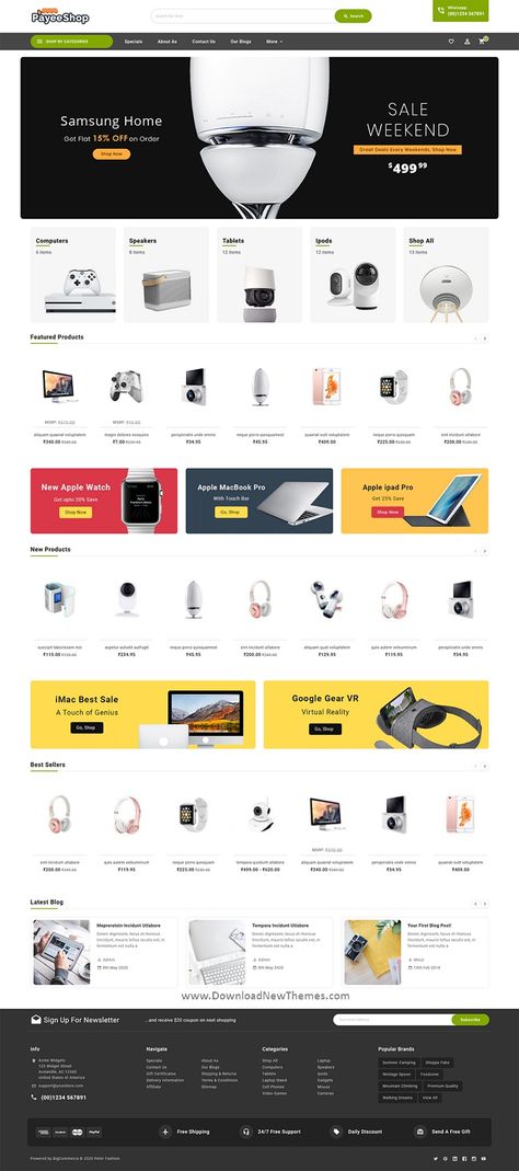 Payee Shop is a clean, elegant and modern design responsive premium stencil bigcommerce theme for selling electronics, gadgets and digital product online shop beautiful eCommerce website with 3 niche homepage layouts to download now & live preview click on image 👆 Ecommerce Website Layout, Ecommerce Design Inspiration, Online Web Design, Ecommerce Website Template, Ui Design Website, Ecommerce Template, Ecommerce Themes, Theme Template, Ecommerce Web