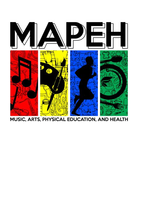 MAPEH Logos, Mapeh Lettering, Mapeh Subject Background, Mapeh Subject Design Logo, Mapeh Logo, Mapeh Subject Design, Subject Design, School Book Covers, Art Musical