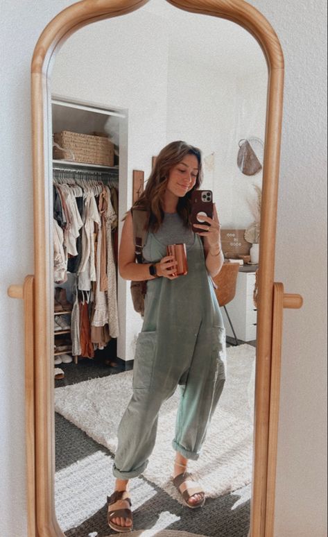 Target Overalls Outfit, Style Free People Jumpsuit, Tj Maxx Dresses, Modest Mission Trip Outfits, Crunchy Teacher Outfits, Mission Trip Outfits Summer, Nannying Outfits, Missions Trip Outfits, Boho Church Outfit