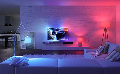 Syfy is invading your living room with its upcoming 12 Monkeys series by launching the first regular TV show to interact with viewers’ home lighting. Phillips Hue Lighting, Phillips Hue, Philips Hue Lights, Hue Lights, Wall Lights Bedroom, Smart Bulb, Led Stripes, Philips Hue, Hue Philips