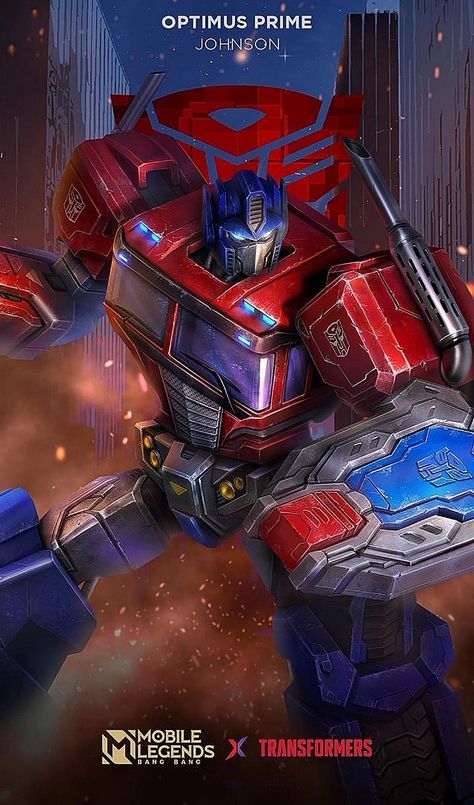 Johnson Mlbb, Hero Tank, Optimus Prime Wallpaper Transformers, Optimus Prime Wallpaper, One Piece Movies, Alucard Mobile Legends, Orion Pax, Karakter Marvel, Legend Wallpaper