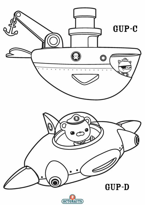 Octonauts Coloring Pages. Print free for Kids | WONDER DAY — Coloring pages for children and adults Octonauts Coloring Pages Free Printable, Octonauts Coloring Pages, Whale Coloring Pages, Octonauts Birthday, Color Wonder, Colouring Sheets, Printable Coloring Sheets, Kids Focus, Easy Coloring Pages