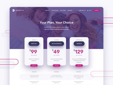 Accesselite Pricing page by Art Amrit for Brightscout on Dribbble Website Design Pricing, Pricing Page, Price List Design, List Website, Landing Page Inspiration, Card Ui, Price Page, Desain Ui, Price Plan