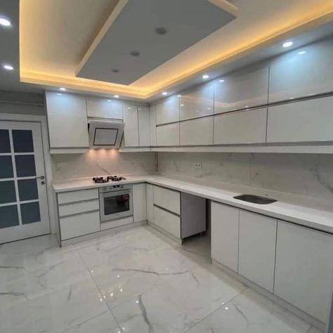 Enhance Your Kitchen Aesthetic And Functionality With False Ceiling Design Kitchen Celling Design 2023, Kitchen Ceiling Design, Kitchen Design Interior, Simple False Ceiling Design, Simple Ceiling Design, Plafon Gypsum, Down Ceiling Design, Pvc Ceiling Design, 2024 Kitchen