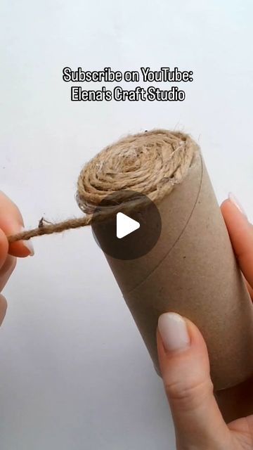 Kids Crafts Toilet Paper Rolls, Harleys In Hawaii, Paper Roll Crafts Diy, Toilet Paper Roll Diy, Jute Twine Crafts, Toilet Paper Roll Wall Art, Toilet Paper Roll Art, Twine Crafts, Toilet Roll Craft