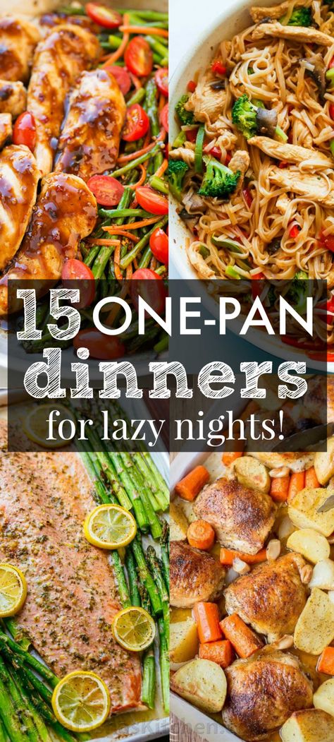 15 One Pot Meals For Lazy Nights (recipes) One Pan Recipes, Get You, For Dinner, Sheet Pan Suppers, Sheet Pan Dinners Recipes, One Pan Dinner, Pan Recipes, To Get, One Pan Meals