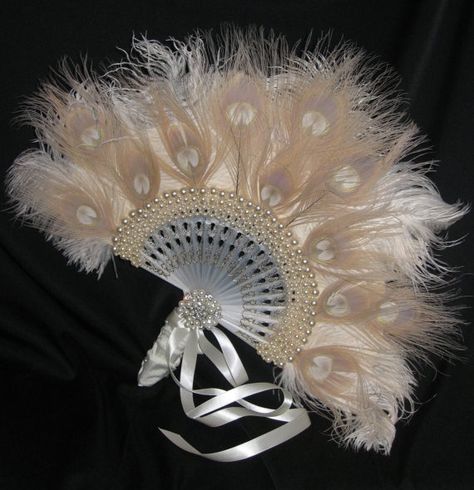 Fan, Feathers, Peacock Feathers, Dress For Wedding, Feather Fan