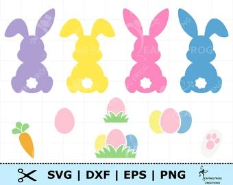 Bunny Clipart | Etsy Easter Cricut, Bunny Paws, Easter Bunny Svg, Cartoon Clip, Baby Sheep, Png Cricut, Bear Coloring Pages, Rainbow Png, Easter Items