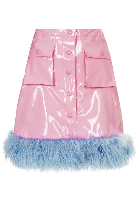 Taylor Janway | Page 2 Dirndl, Fur Trim Skirt, Pink Pvc, Meadham Kirchhoff, Pvc Skirt, Trim Skirt, 일본 패션, Skirt Pink, Line Skirt