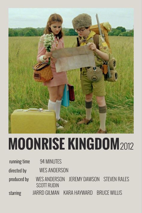 Moon Rise Kingdom Poster, Moonrise Kingdom Minimalist Poster, Moonrise Kingdom Movie Poster, Iconic Movie Stills, Moonrise Kingdom Aesthetic, Movie Polaroid Posters, Moonrise Kingdom Poster, Kingdom Movie, Carl Y Ellie