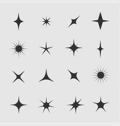 Star icons twinkling stars sparkles shining Vector Image Logos, Star Badge Design, Star Vector Design, North Star Logo, Sparkle Branding, Sparks Logo, Illustrated Icons, Fruit Logo Design Ideas, Star Logos