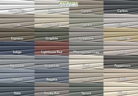 How to Choose Exterior House Colors: 10 Tips from the Pros House Vinyl Siding Colors, Vinyl Siding Color Schemes, Exterior Vinyl Siding Colors, Vinyl Siding Color Combinations, Blue Vinyl Siding, Metal Siding Colors, Painting Vinyl Siding, Vinyl Siding House, Siding Colors For Houses