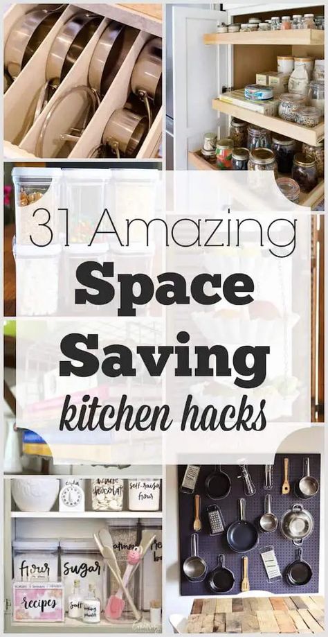 Diy Kitchen Hacks, Kitchen Renovation Diy Ideas, Organization Room, Diy Kitchen Renovation Ideas, Under Sink Shelf, Ideas Closet, Kitchen Storage Hacks, Sink Shelf, Space Saving Kitchen