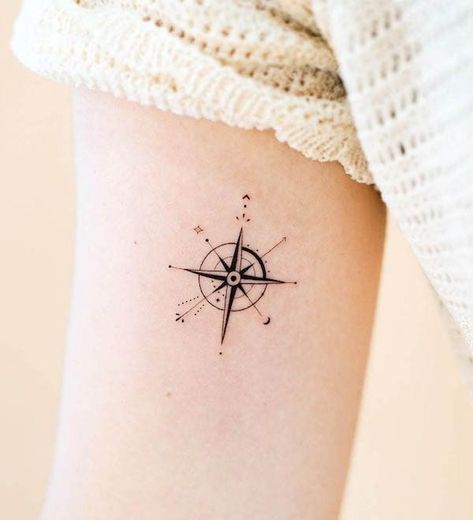 Tiny Compass Tattoo Simple, Tattoo Compass Small, Small Compass Tattoos For Women, Sun And Moon Compass Tattoo, Small Compass Tattoo Simple, Compass Tattoo Wrist, Womens Compass Tattoo, Compass Sun Tattoo, Christian Compass Tattoo