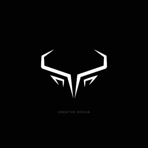 Bull horn elegant icon design Logos, Matrix Logo, Text Art Typography, Beast Logo, Art Text, Bull Tattoos, Bull Logo, Bull Horns, Symbol Design