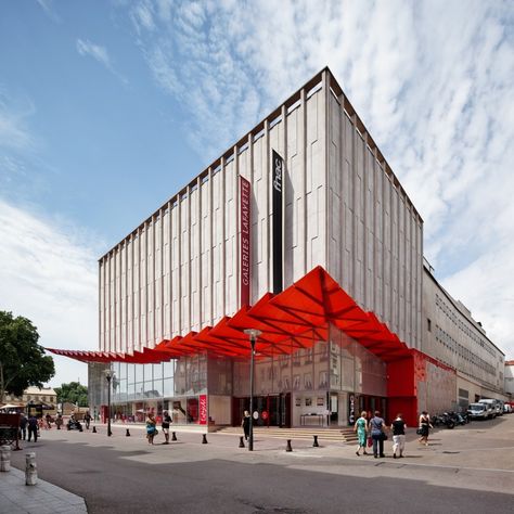 Galeries Lafayette Department Store / Manuelle Gautrand Architecture Entrance Canopy Architecture, Mall Entrance, Commercial Canopy, Metz France, Pvc Canopy, Hotel Canopy, Canvas Canopy, Beach Canopy, Canopy Architecture