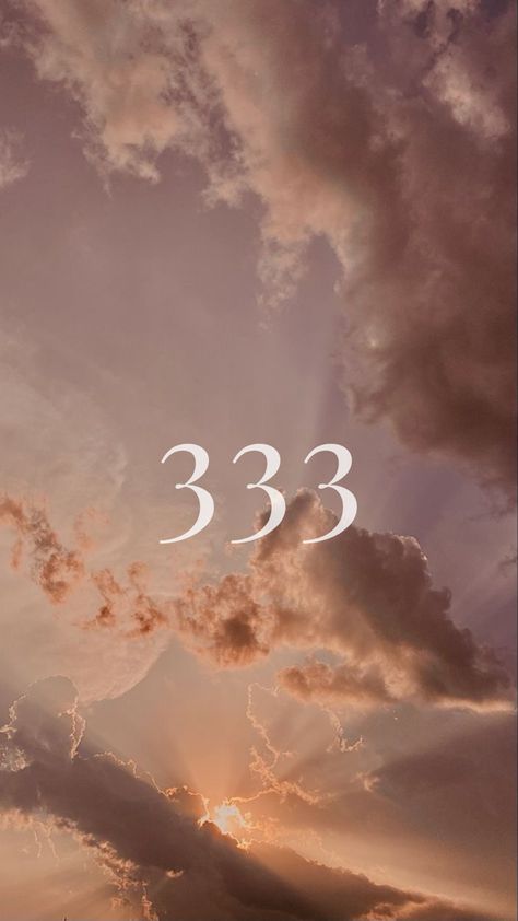 Aesthetic Cloud Background, Angel Numbers 333, Cloud Aesthetic, Number 333, Number Wallpaper, Cloud Background, Law Of Attraction Love, Beige Wallpaper, Instagram Quotes Captions