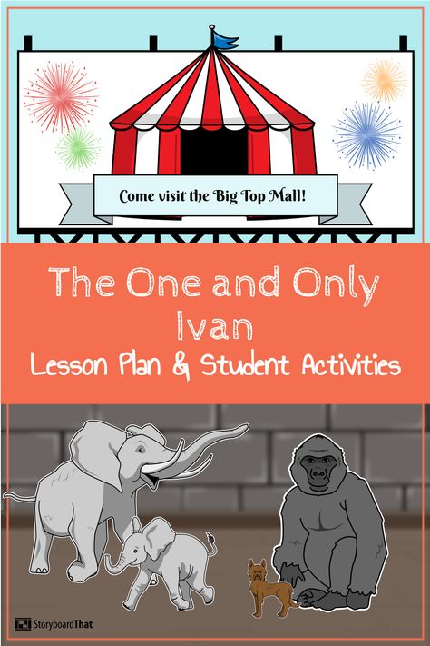 Find fun student activities to engage students with The One and Only Ivan like character maps, vocabulary, and more! One And Only Ivan Project, The One And Only Ivan Projects, The One And Only Ivan Activities, One And Only Ivan Activities, The One And Only Ivan, The Wild Robot, One And Only Ivan, Reading Recovery, Elementary My Dear Watson