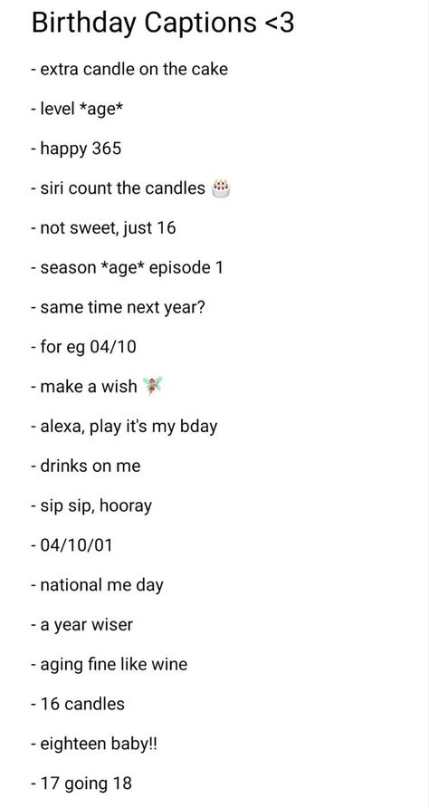 If Captions For Selfies, Insta Caption For Birthday Post, Cute Bio Quotes Instagram Short, Instagram Bio Ideas Date Of Birth, Ig Captions Holidays, 21st Bday Quotes, Cool Instagram Notes Ideas, Short Ig Captions Selfie, 16 Bday Captions