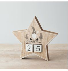 View Star Christmas Countdown Block, 15cm Details Kids Advent Calendar, Christmas Countdown Sign, Countdown Days, Kids Advent, Advent For Kids, Countdown Sign, Christmas Blocks, Advent Calendars For Kids, Days Till Christmas