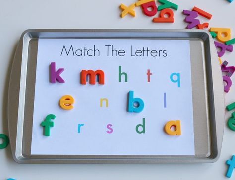 Preschool Language Arts Activities, Letter Magnets, Preschool Language Arts, Letter Learning Activities, Letter Activities Preschool, Magnet Activities, Literacy Activities Preschool, Letter Recognition Activities, Homeschool Preschool Activities