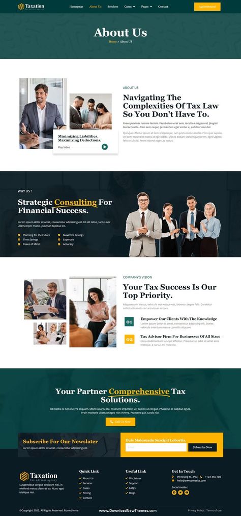 Taxation - Tax Advisor & Financial Consulting Elementor Pro Template Kit Tax Consultant Website, Accounting Firm Website Design, Consulting Firm Website Design, Professional Services Website Design, Tax Website Design, Law Website Design Inspiration, Financial Advisor Branding, Our Values Website Design, Accountant Website Design