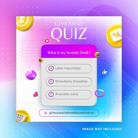 Instagram Post Games, Contest Poster, Social Media Contests, Quiz Design, Web Design Quotes, Instagram Contest, Poster Template Design, Social Templates, Digital Marketing Design