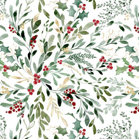 Vintage Christmas Fabric, Christmas Prints And Patterns, Christmas Borders, Christmas Florals, Holly And Berries, Textiles Fabric, Hip Kids, Fabric Postcards, Polartec Fleece