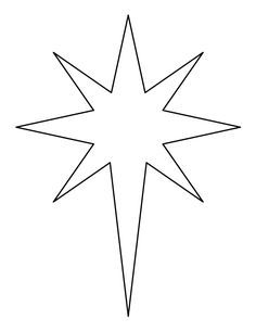 Printable Bethlehem star pattern. Use the pattern for crafts, creating stencils, scrapbooking, and more. Free PDF template to download and print at http://patternuniverse.com/download/bethlehem-star-pattern/. Christmas Christian Coloring Pages, Star Template Printable, Star Printable, Nativity Star, Bethlehem Star, Star Craft, Preschool Craft, Star Template, Christmas Stencils