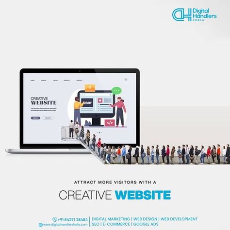 Digital Handlers India Seo Analytics, Website Ads, Digital Advertising Design, Ads Creative Advertising Ideas, Social Media Advertising Design, Digital Marketing Design, Creative Website Design, Creative Website, Social Media Ideas Design