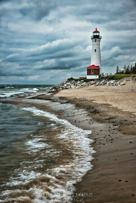 Crisp Point Lighthouse, Lighthouses Photography, Lighthouse Photos, Lighthouse Painting, Lighthouse Pictures, Lighthouse Art, Beautiful Lighthouse, Beach Scenes, Pictures To Paint