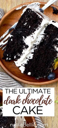 Homemade Dark Chocolate Cake, Midnight Chocolate Cake, Best Dark Chocolate Cake Recipe, Dark Chocolate Espresso Cake, Black Cocoa Cake Recipe, Vegan Dark Chocolate Cake, Black Chocolate Cake Recipe, Dark Chocolate Coffee Cake, Moist Chocolate Cake Recipe From Scratch