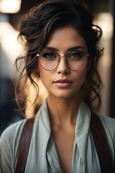 Auburn Hair, Wavy Hair, Beauty Photography, Brunette Glasses, Ținută Casual, Brunette Woman, Most Beautiful Faces, Beautiful Women Pictures, Beautiful Face