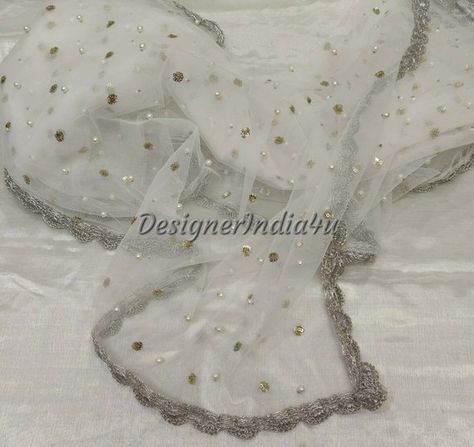 Check out this item in my Etsy shop https://www.etsy.com/uk/listing/660500723/indian-pakistani-designer-white-with Net Duppta Design Ideas, White Dupatta Designs With Lace, Dupatta Finishing Ideas, Net Shawl Designs, White Dupatta Designs, Net Duppata Designs, Work Dupatta Designs, Duppata Designer Lace, Net Dupatta Designs Ideas