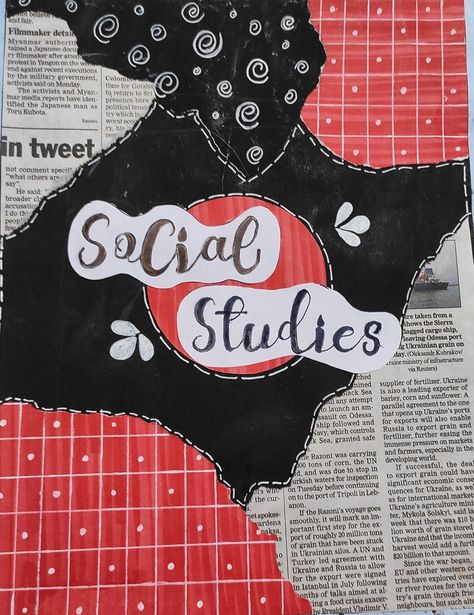 #social #science # coverpage ideas Cover Page Social Studies, Social Science Portfolio Cover Page Design, Social Cover Page Ideas Aesthetic, Social Studies Portfolio Cover Page, Aesthetic Folio Ideas, Art Portfolio Cover Ideas High Schools, Cover Page For Project Social Studies, Notebook Cover Ideas Sst, Social Cover Page Ideas For Project