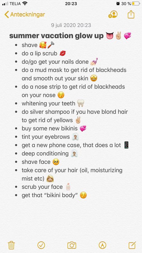 summer vacation glow up checklist 💞 Glow Up Over Summer, Rutinitas Harian, Beauty Routine Checklist, Beauty Tips For Glowing Skin, Get Rid Of Blackheads, Baddie Tips, Vie Motivation, Oral Health Care, Glow Up Tips