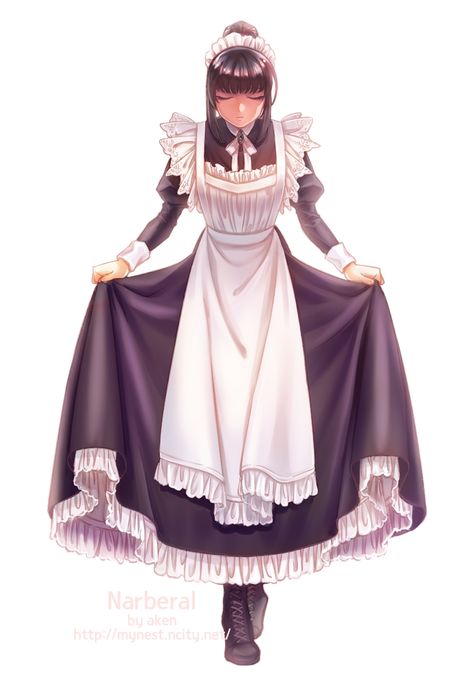 Overlord - Battle Maid Pleiades Narberal Gamma. Web Comic, Maid Cosplay, Anime Maid, Maid Outfit, Maid Dress, 만화 캐릭터, Anime Oc, Fanarts Anime, Chica Anime Manga