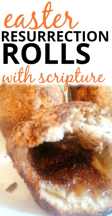 Easter Resurrection Rolls Recipe with Scripture Lesson (also called vanishing breakfast rolls and marshmallow buns). Learn how to tell the Easter story with these easy homemade empty tomb rolls! #Easter #resurrectionrolls #breakfast #desserts #baking Easter Empty Tomb, Empty Tomb Rolls, Resurrection Rolls Recipe, Easter Sunday Recipes, Easter Rolls, Resurrection Rolls, Breakfast Desserts, Easter Resurrection, The Easter Story