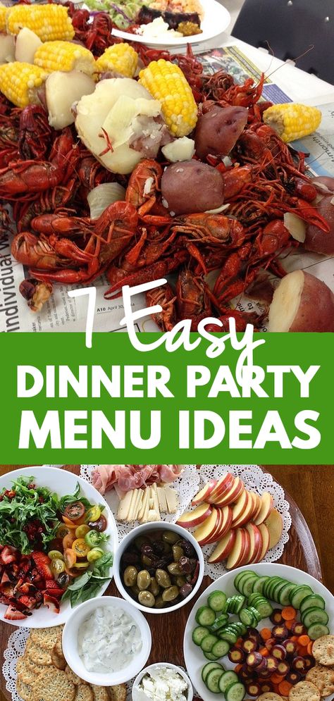 Dinner Guests Recipes, Entertaining Food Dinner, Easy Dinner Party Menu, Birthday Party Meals, Easy Dinner Menu, Dinner Party Main Course, Simple Dinner Party, Dinner Party Entrees, Birthday Dinner Menu