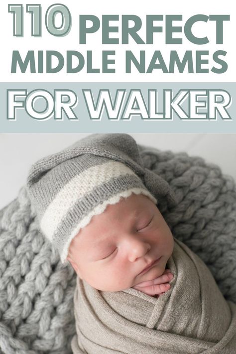 Middle names for Walker and names like walker. Walker Name, Surnames As First Names, Caleb Walker, Cute Middle Names, Unique Middle Names, Cool Middle Names, Boy Middle Names, Old Fashioned Names, Traditional Baby Names
